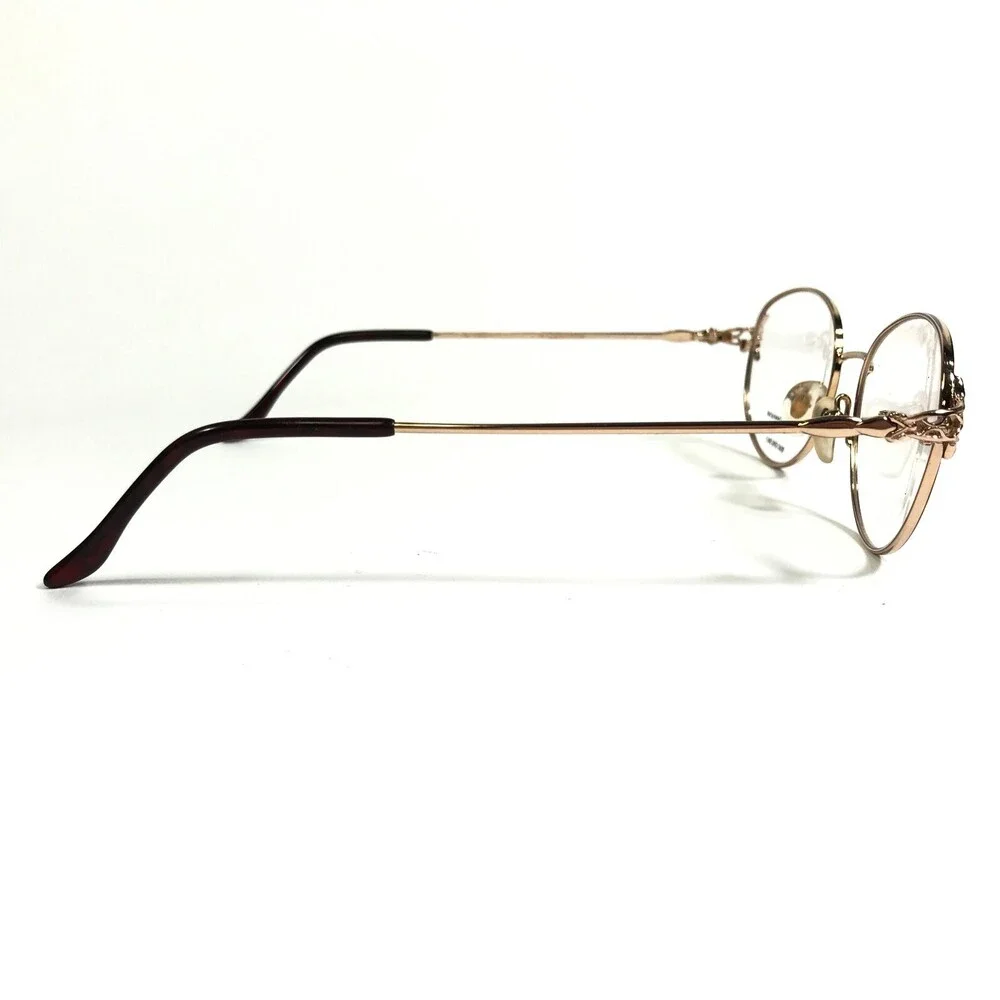 Catherine Deneuve CD-099 DA/YG Eyeglasses Frames Gold Round Wire Rim 52-18-138